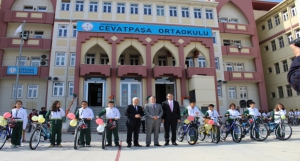 Sağlıklı Hayat İçin Okullara Bisiklet Dağıtımı Yapıldı
