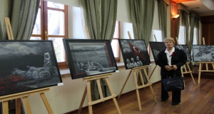 İl Mill Eğitim Müdürü Zülküf Memiş İz Sürücü Troyadan Çanakkaleye Resim Sergisinin Açılışına Katıldı