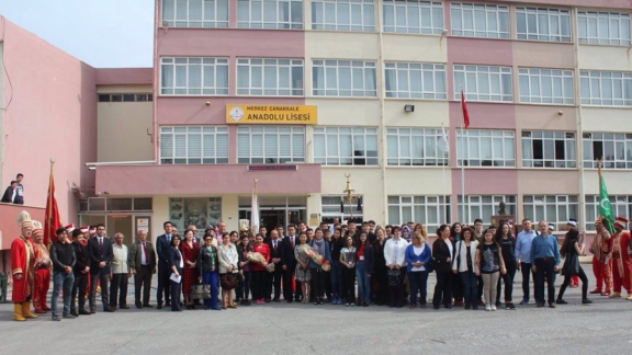 Türk Konseyi Üyesi Öğrenciler Çanakkale Anadolu Lisesinde