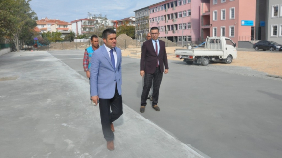 İl Millî Eğitim Müdürü Zülküf Memiş Teslim Aşamasında Olan Merkez Atatürk Ortaokulu Binasında İnceleme Yaptı