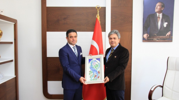 İl Millî Eğitim Müdürü Zülküf Memiş´in İstanbul Millî Eğitim Müdürü Ömer Faruk Yelkenci´yi Makamında Ziyaretleri