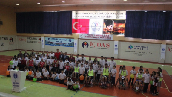 Özel İsmail Kaymak İlkokulu Öğrencilerinin Gözlerin Gözlerimdir Projesi Kapsamında  Tekerlekli Sandalye Basketbol Maçı Oynandı