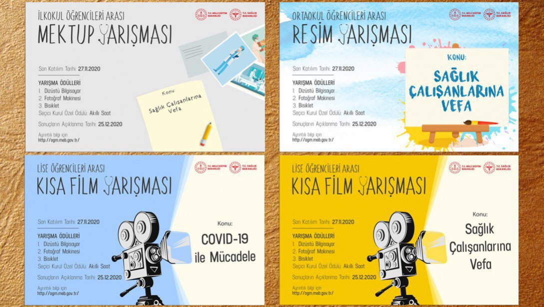 Türkiye Genelinde Gerçekleştirilen Sağlık Çalışanlarına Vefa Konulu Resim Yarışmasında Öğrencimiz Mansiyon Ödülü Kazandı